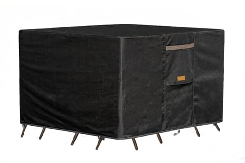 Garden Blasam Patio Table Cover Outdoor Furniture Waterproof 90 Inch Black