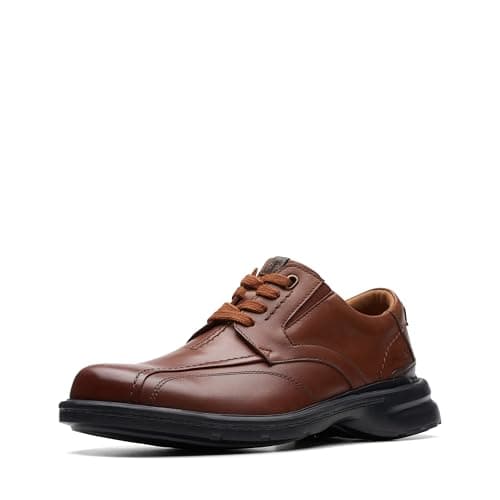 Clarks Collection Men's Gessler Lace Oxford, Dark Tan Leather, 13 Medium US