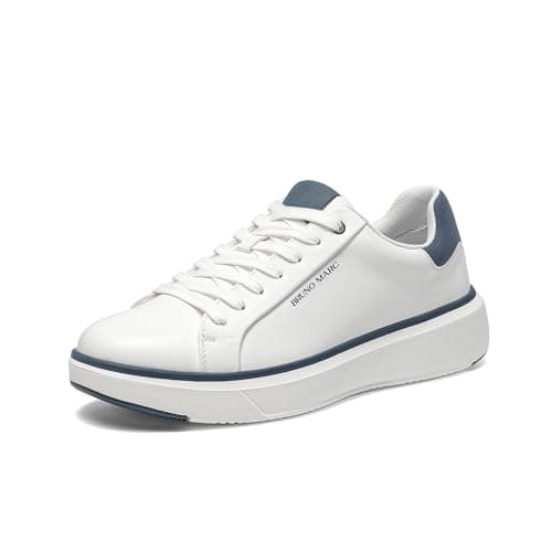 Bruno Marc Men's Dress Fashion Sneakers Casual Shoes,Size 9,White/Blue,SBFS2418M