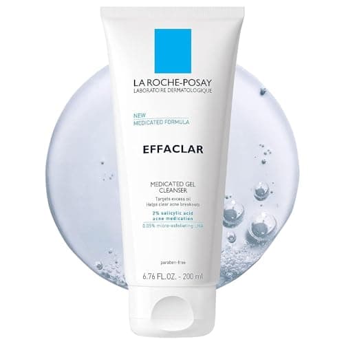 La Roche-Posay Effaclar Medicated Acne Face Wash with Salicylic Acid, 6.8oz