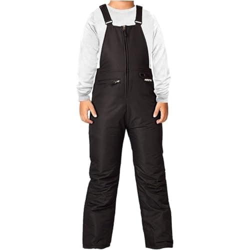Arctix Kids Insulated Snow Bib Overalls, Black, Medium