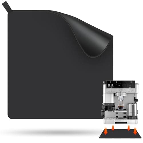 Xykzra Sliding Pad for Ninja Espresso Coffee Machine ES601/ES701, Anti Slip Base Sliding Pad for Fast Moving, with Hanging Strap for Ninja Luxe Cafe Machine ES601 ES701, Black