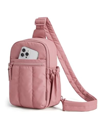 BAGSMART Small Crossbody Bags for Women, Puffer Sling Bag Fanny Packs