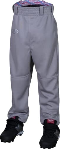 Rawlings REMIX | T-Ball & Youth Baseball & Softball | Game/Practice Pants | Grey/Pink | X-Small