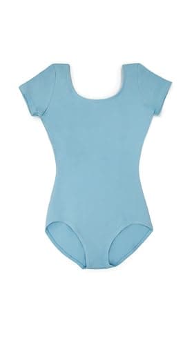 Capezio Short Sleeve Leotard - Girls, Light Blue, Toddler