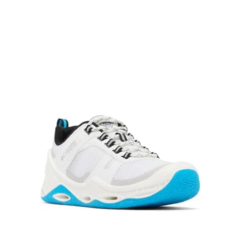 Columbia Men's PFG Pro Sport, White/Ocean Blue, 8