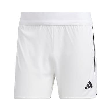 adidas Women's Plus Size Tiro 23 Shorts, White/Black, 3X
