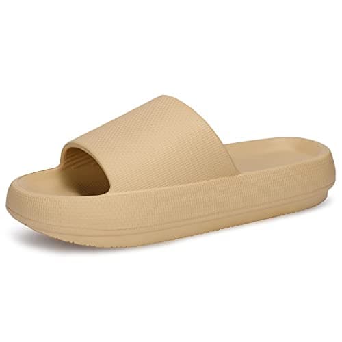 welltree Slides for Women Men Pillow Slippers Non-Slip Soft Cloud Sandals