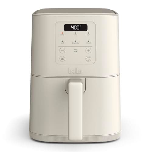 bella Fits-anywhere™ Slim 4qt Air Fryer, Non-Toxic Coating, Oatmilk