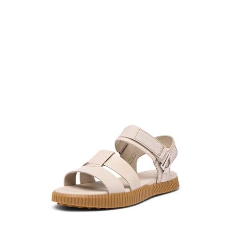 Sorel Women's Fashion Flat Sandal, Crushed Clay, Gum, 8