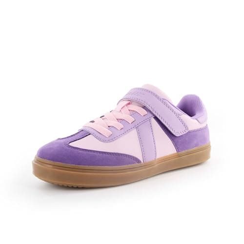 AMZZPIK Girls Shoes Size 5 Purple Zero Drop Sneakers for Daily Wear School
