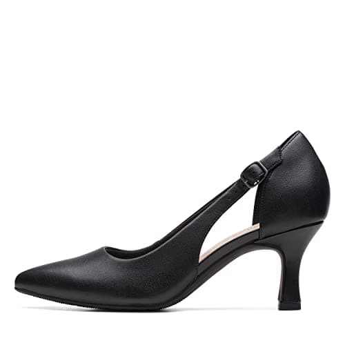 Clarks Collection Women's Kataleyna Rae Pump, Black Leather, 10 W US