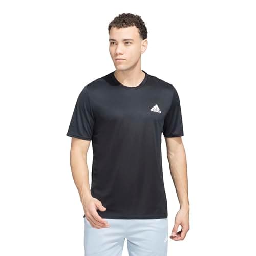 Adidas Mens Designed for Movement T-Shirt, Black, Medium, Tall