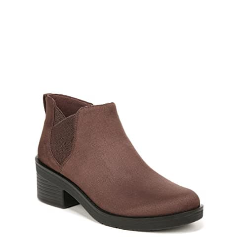 BZees Womens Ontario Comfort Fashion Ankle Boots Brown 8.5 W