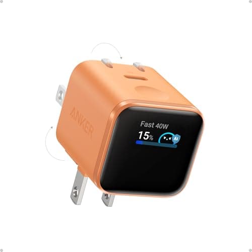 Anker Nano Smart Display Charger, 45W Max Fast Charger USB C for iPhone 17