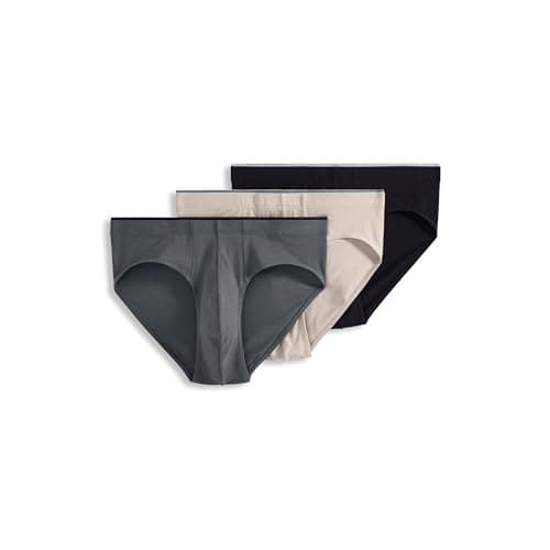 Jockey Men's Underwear True Style Bikini - 3 Pack, Grey/Beige/Black Night, S