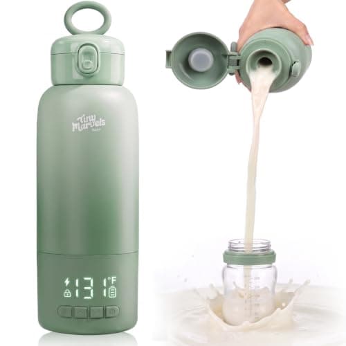 Tiny Marvels Portable Bottle Warmer for Travel, Dual Modes for Milk & Water