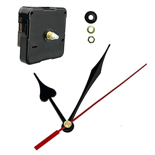 Clock Movement Mechanism High Torque Long Shaft Clock Replacement Battery Powered Wall Mechanism Hands Quartzs Repair Parts Motor Replacement with Total Shaft Length 13mm/0.5in
