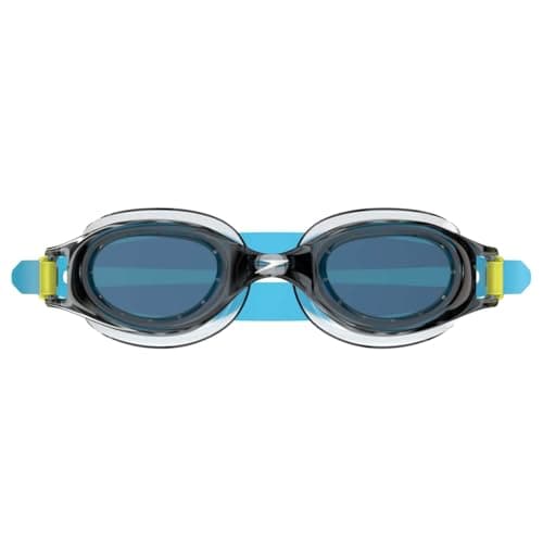 Speedo Unisex-child Swim Goggles Hydrospex Ages 6-14, Grey/Blue