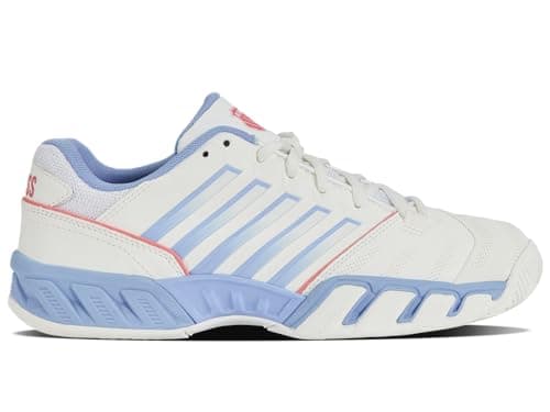 K-Swiss Women's Bigshot Light 4 Tennis Shoe, Bright White/Open Air/Strawberry Ice, 11 M