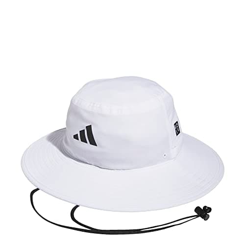 adidas Golf Standard Mens Wide Brim Hat, White, OSFM