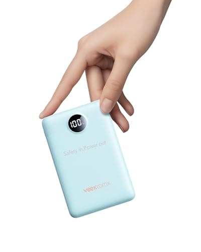 VEEKTOMX 10000mAh Mini Power Bank, 22.5W Fast Charger for iPhone Android