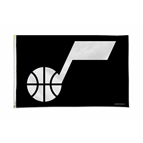 Rico Industries Rico Industries NBA Basketball Basketball Utah Jazz Standard 3' x 5' Banner Flag 3' x 5' Banner Flag Single Sided - Indoor or Outdoor - Home Décor