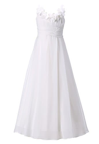 Happy Rose Flower Girl Dress, Junior Bridesmaid Dresses, Ankle Length