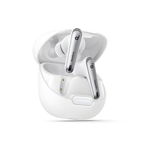 Soundcore by Anker Liberty 4 NC Noise Cancelling Earbuds, 98.5% Noise Reduction, Adaptive Noise Cancelling to Ears and Environment, Hi-Res Sound, 50H Battery, Wireless Charging, Bluetooth 5.3