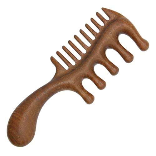 Wooden Scalp Massager Comb, Hair Growth Comb for Head Massage, Scalp Detox & Relaxation, Ergonomic Handle Massage for Men & Women, Gift for Stress Relief & Daily Hair Care