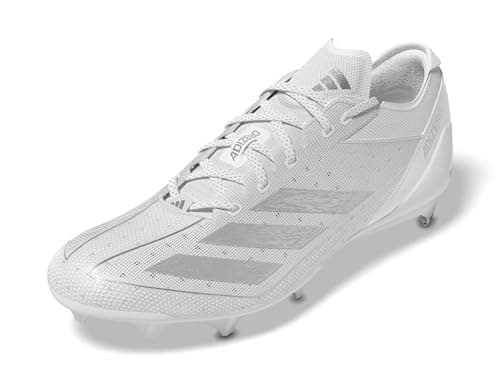 Adidas Men's Adizero 13.0, White/Silver Metallic/White, 16