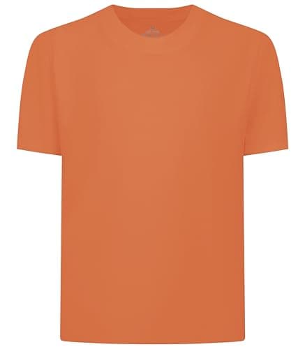 TeGlraddix Youth Boys ＆ Girl Rash Guard Short Sleeve UV Swim Shirt Orange XS