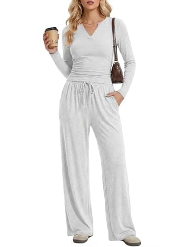 oncharm 2 Piece Lounge Sets for Women Spring Vacation Fall Travel Airport Outfits Casual Cruise Fashion 2026