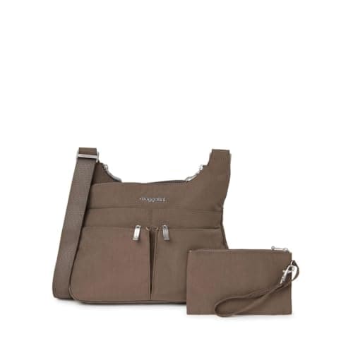 Cross Over Crossbody - 11x8.5 Travel Bag, Lightweight Water-Resistant Nylon Handbag Purse