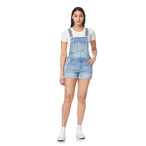 WallFlower Women's Shortalls Juniors (Standard and Plus), Cina, Large