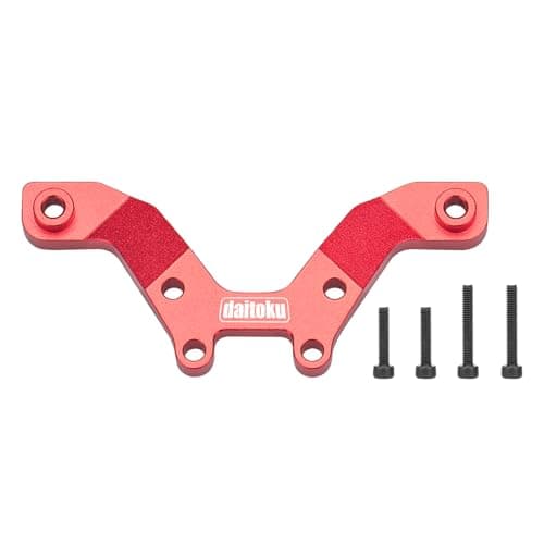 daitoku Aluminum Alloy Front Damper Plate for Arrma 1/18 Typhon GROM MEGA 380 Brushed 4X4 RC Car (Red)