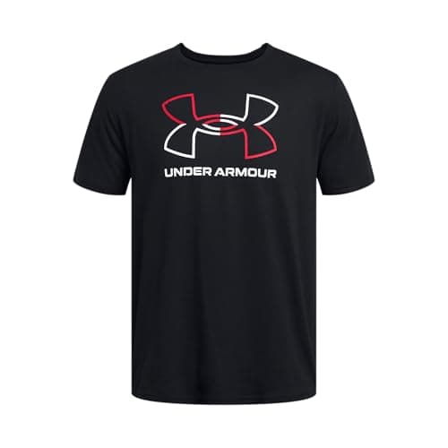 Under Armour Men's Global Foundation Short Sleeve T Shirt, (001) Black/Red/White, 4X-Large