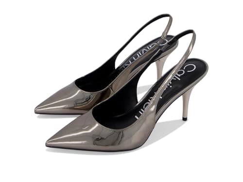 Calvin Klein Women's Cinola, Pewter Mirror Metallic, 11, Medium