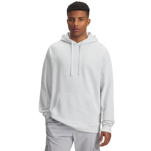 Under Armour Men's Rival Fleece Hoodie Distant Gray/Distant Gray Large