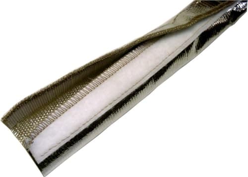 Thermo-Tec 14030 Express Sleeve Aluminized Hose and Wire Protection, 3' x 1/2"- 1" I.D. , Silver