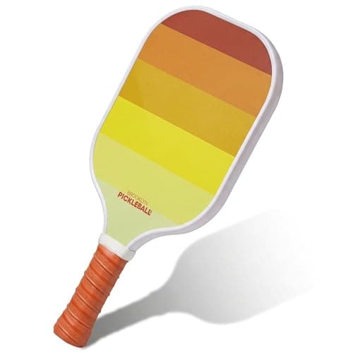 Premium Pickleball Paddles for All Skill Levels – USAPA Approved, Honeycomb Core & Cushioned Grip – Carbon Fiber Yellow Pickle Ball Paddle Set – Made by Brooklyn Pickleball Co.