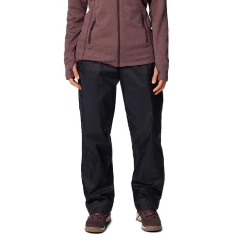 Columbia Womens Storm Surge II Waterproof Rain Pant, Black, 3X Short