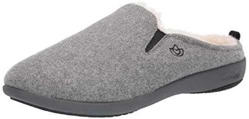 Spenco FW, MENS, DUNDEE WOOL SLIPPER CHARCOAL SZ 13W