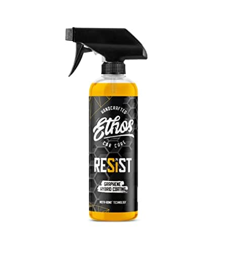Ethos RESIST Graphene Spray Coating for Cars – Graphene Ceramic Coating Spray, Extreme Hydrophobic Protection, Gloss Enhancement, Ceramic Coating for Cars – 16oz