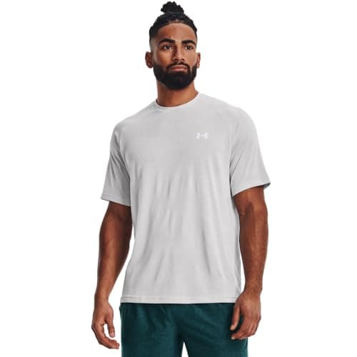 Under Armour Men's Velocity Jacquard Short Sleeve T Shirt, (014) Halo Gray / / White, XX-Large