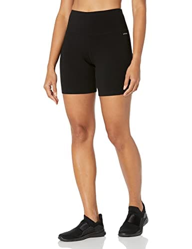 Jockey Women's Active High Waist 6'' Bike Shorts Deep Black