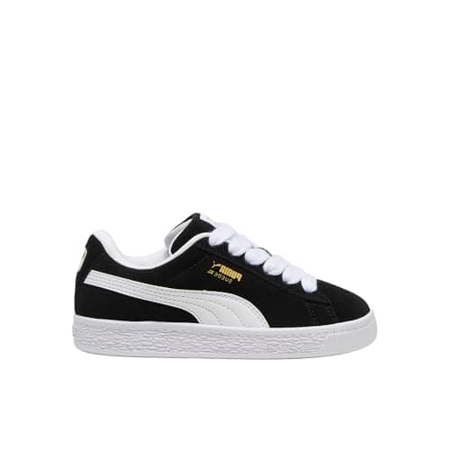 PUMA Unisex Suede XL (Little Kid) Black White 12 Little Kid M