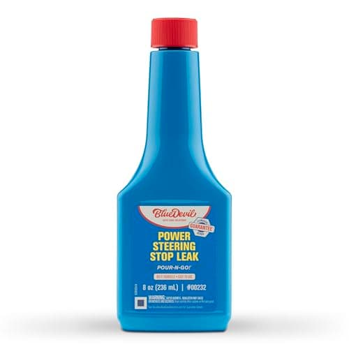 BlueDevil Products Power Steering Fluid + Stop Leak – 8 oz | Restores Seals & Prevents Leaks | Smooth Steering Performance