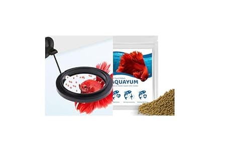 SunGrow Saver Bundle Pack Betta Ring and Food Pellets