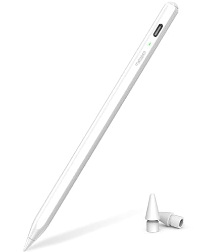 Metapen Pencil Air8 for Apple iPad 2018-2026, 10 Min Faster Charge, Palm Rejection Stylus Pen for iPad a16/11/10/9/8/7/6th Gen, Pro 12.9/11/13-inch M4/M5, Air 3/4/5/M2/M3/M4, Mini 5/6th